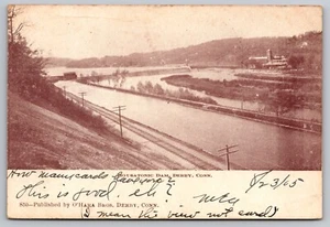 Postcard: Housatonic Dam, Derby, Connecticut, O'Hara Bros., #S50, Posted 1905 - Picture 1 of 2