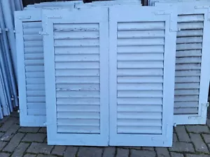 1 Paar Fensterladen - Holz - gebraucht - Höhe 134 cm, Breite 61 cm - Bild 1 von 20