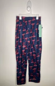 MLB Cleveland Old Logo Pajama Pants Boys Size XL 18-20 Blue Sleepwear Baseball - Picture 1 of 3
