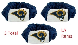 Los Angeles LA Rams Hair Twists 3 Total Elastic with Jersey Material F1 NWT - Picture 1 of 3