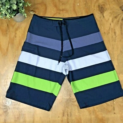 Pantalones cortos de natación Burnside Board para hombre talla 30 verde negro blanco Foto 1 de 4