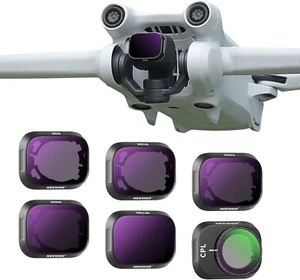 ND Filter Set Compatible with DJI Mini 3/Mini 3 Pro, 6 Pack CPL ND8 ND16 ND32 ND - Picture 1 of 8