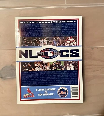 2006 NLCS PROGRAM MLB ST. LOUIS CARDINALS NEW YORK METS - Image 1 of 2