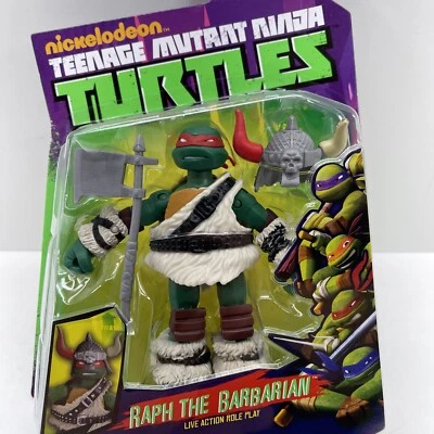 Figura Tortugas Ninja RAPH THE BÁRBARO Raphael LARP Nickelodeon Playmates 2014 Foto 1 de 4