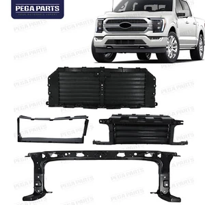 For 21-23 Ford F-150 F150 Radiator Support Panel Upper Lower Grille Air Shutter - Picture 1 of 14