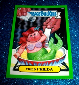 2012 Garbage Pail Kids Brand New Series 1 {BNS1} Green Border "FRIED FRIEDA"#54a - Picture 1 of 1