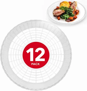 Stock Your Home 9” Paper Plate Holder in White (12 Count) - Paper Plate Holders - Picture 1 of 12