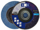 SBS® Fächerscheiben Blau Ø125mm Korn 120/ 50 Stk. Winkelschleifer Schleifscheibe