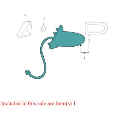 2000-2005 Pontiac Bonneville Passenger FR Door Mirror Used 25763703 OEM — 第 1/4 张图片