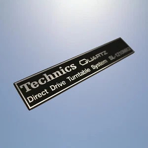 TECHNICS emblem brusched badge replacament logo decal sticker aufkleber 1210 - Picture 1 of 7