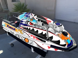 compatible Kawasaki Jet Ski 440js 550sx FULL KIT Graphics Decals Sticker KJ-BOC - Picture 1 of 3