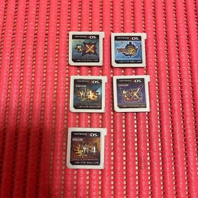 set of 5 Nintendo 3DS Monster Hunter 3G  Japanese Action Games CAPCOM e157 - Image 1 of 2