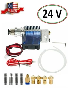 24V All Metal V6 J-Head Hotend Full Kit 5 Pcs E-3D Extruder Brass Print Head - Picture 1 of 5