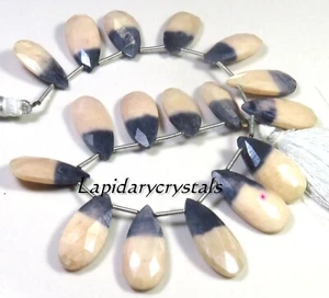 Mystic Moonstone Pear Smooth Beads 7.5 Inch 20-22 mm Natural Gems Beads LC-1760 - Picture 1 of 9