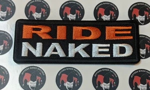 Patch biker ricamata Ride Naked - Foto 1 di 1