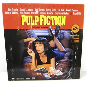 PULP FICTION Widescreen Laserdisc John Travolta, Quentin Tarantino - Imagen 1 de 3