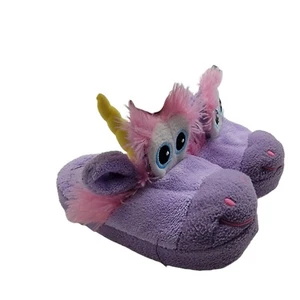 Stompeez Shoes Girls Small 9/11 Multicolor Unicorn Slippers Sleepwear Smiley - Picture 1 of 8