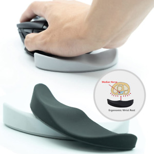 Ergonomic Mouse Silicon Gel Non-Slip Streamline Wrist Rest Mouse Pads