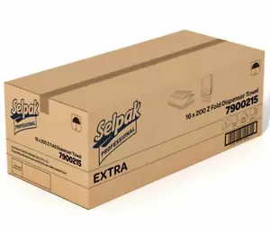 Asciugamani di carta bianchi 2 strati Z Fold C pieghevole multipiega astuccio di 3200 Napki - Foto 1 di 1
