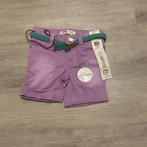 Nwt girls toddler size 4 lei shorts chelsea lowrise bermuda purple - Picture 1 of 3