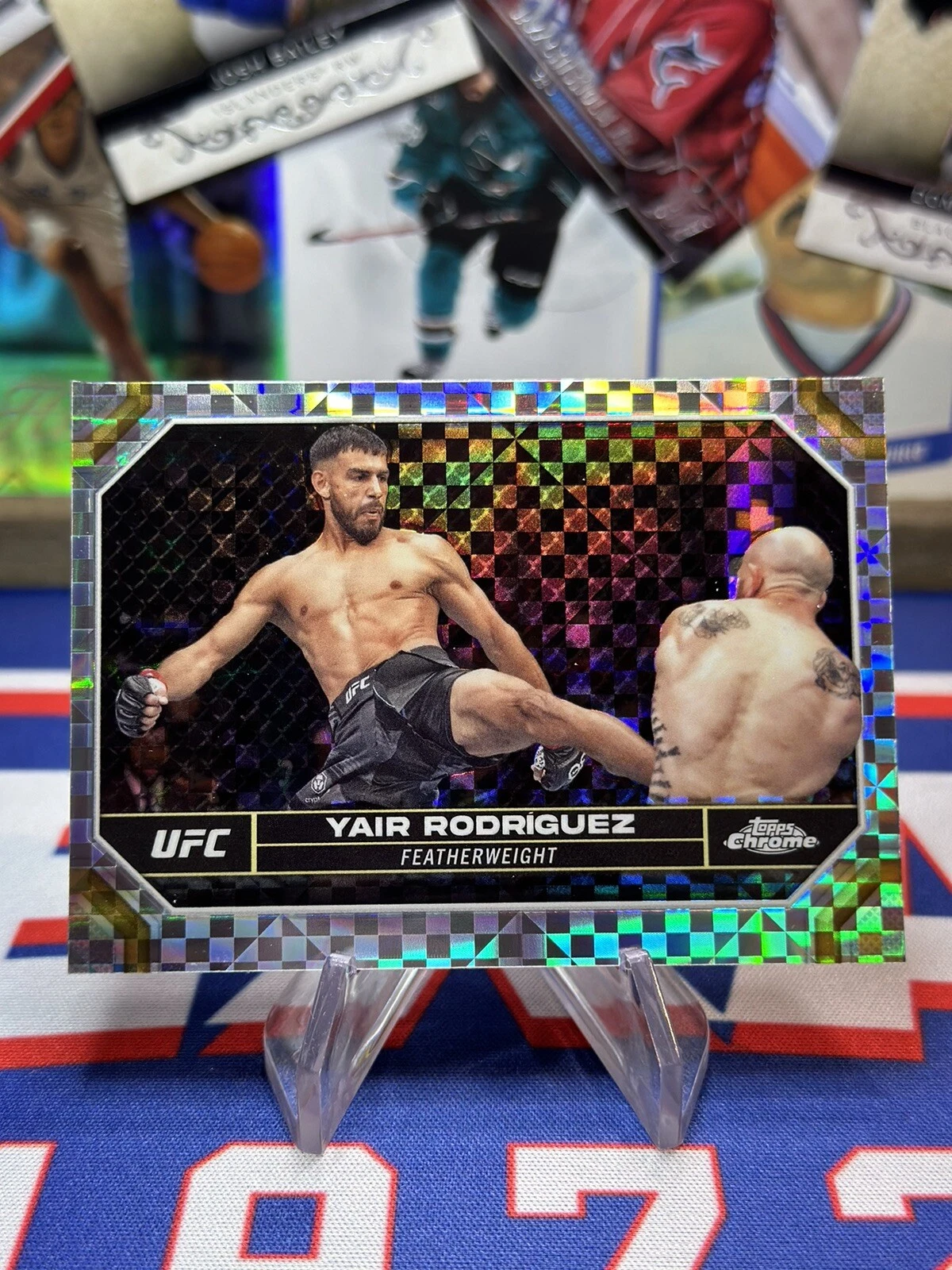 2024 Topps Chrome UFC #197 Yair Rodriguez X-Fractor