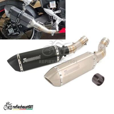 For Honda CBR500R CB500F 2016-2024 CB500X Exhaust Mid Tail Pipe Slip on Mufflers - Image 1 of 4