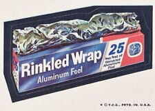 Topps 1973 Wacky Packages Sticker 4th Series Rinkled Wrap Alum Fool Tan Back