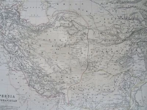 Persia Iran Afghanistan Baluchistan Caspian Sea Persian Gulf 1868 Johnston map - Picture 1 of 4