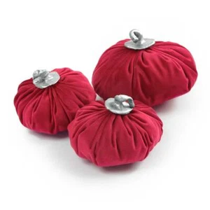 Set Zucchette in Velluto Rosso 3pz - Picture 1 of 13