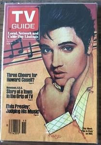 Guía de TV de 1983 del 9 al 15 de abril Elvis Presley; Howard Cosell; Mama's Family - Imagen 1 de 1