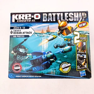 Hasbro Kre-o Battleship Ocean Attack #38952 66 pcs Building Toy Set 2012 a - Picture 1 of 4