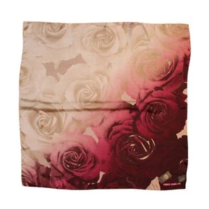 Vince Camuto Dipped Roses 100% Silk 36" Square Scarf #VC2402 - Picture 1 of 1