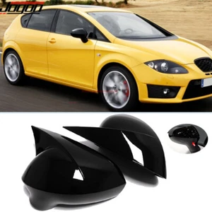Wing Side Mirror Cover Rearview Cap For Seat Leon MK2 FR Cupra Ibiza MK4 2009-12 - Picture 1 of 10