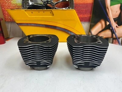 🔥00-13 Harley Touring Softail Dyna 88 96ci Engine Cylinder Jug Pair 3.750 OEM - Image 1 of 4