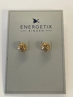 Roségoldfarbene Energetix-Ohrstecker - Bild 1 von 2