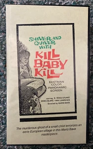 Kill Baby Kill - Sinister Cinema - VHS - Mario Bava - Horror - Imagen 1 de 5