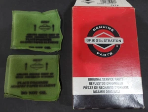 NOS Briggs & Stratton 493537S Air Cleaner Foam Pre-Filter Lot of 2 OEM Part - Picture 1 of 5