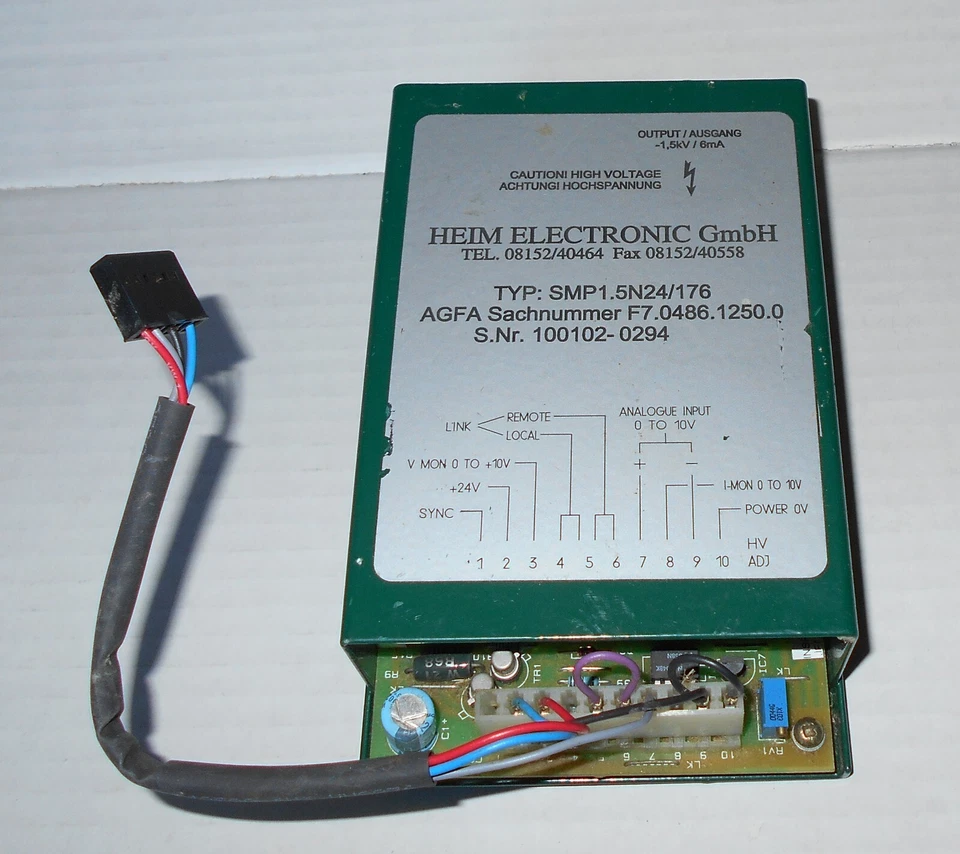 Heim Electronic GmbH SMP1.5N24/176 High Voltage Module - Works Great - Image 1 of 4