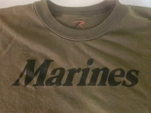Boy's Olive Green Marines 18-20 Short-Sleeved shirt from Rothco Kids - Picture 1 of 5