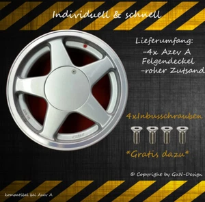 Tapa de llanta Azev A adecuada para Azev A limpia plana 4 tapas de buje Ø 159 mm - Imagen 1 de 2