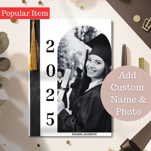 Personalised Graduation Card with Photo & Name | Class of 2025 Keepsake Tassel - Picture 1 of 8