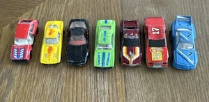 Lot Of 7 Cars Inclds 1982 VINTAGE HOT WHEELS RACING STOCKER #17 BUICK REGAL Red - Picture 1 of 16