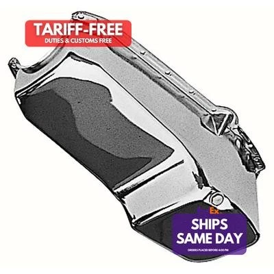 Trans-Dapt 9005, One Chrome Steel Early Sb Chevy Oil Pan Performance Racing Part - Image 1 of 4