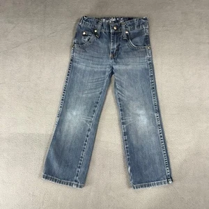 Wrangler Jeans Boys 5 SLIM Retro Relaxed Bootcut Adjustable Western Cowboy 19X19 - Picture 1 of 10