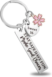 Süße 16 Schlüsselanhänger für Mädchen, 16. Geburtstag Geschenke 16...  - Bild 1 von 7
