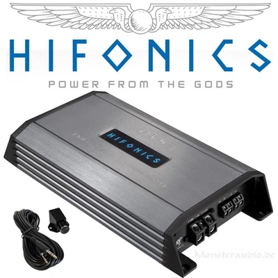 Hifonics Zeus ZXR1500/1E 1500 Watt digital Verstärker 1-Kanal PKW Auto Endstufe - Bild 1 von 2