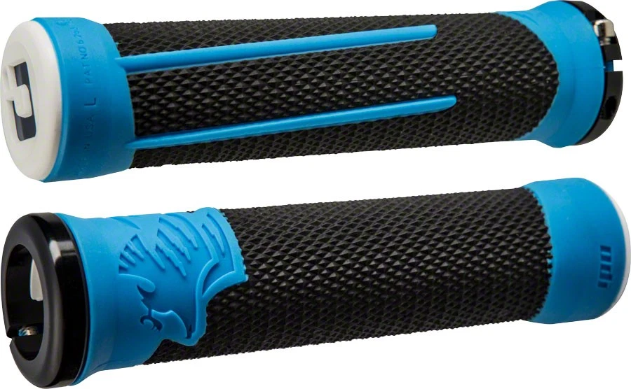 ODI AG2 Grips - Black/Blue, Lock-On - Image 1 of 1