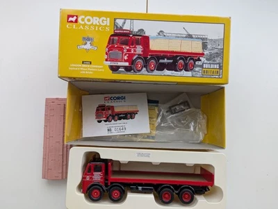 CAMIÓN CORGI 24502 'LEYLAND PLATAFORMA DE 8 RUEDAS LONDON BRICK COMPANY' 1:50 SIN USAR, EN CAJA/EN CAJA Foto 1 de 4