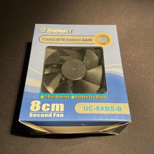 Ventilador de velocidad ajustable UC-8ABS-R Enermax 8 cm ¡Nuevo! Second Fane - Imagen 1 de 2
