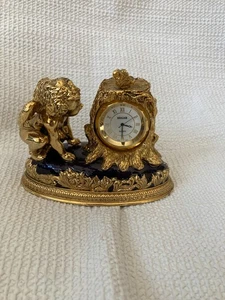 Kleine Metall Cherub mit Uhr - BEx - Bild 1 von 4